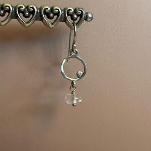 Silpada Single ‘ORBITING MOON’ CZ Sterling Silver Replacement Earring W2369